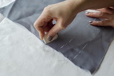 定制缝制 2号服饰衣服设计师织物剪裁纺织品工匠工作室剪刀服装粉笔图片