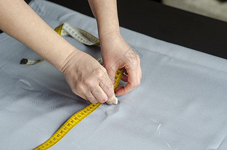 定制缝制 2号服饰工作命令磁带剪刀套装沙龙服装工艺设计师卷尺图片