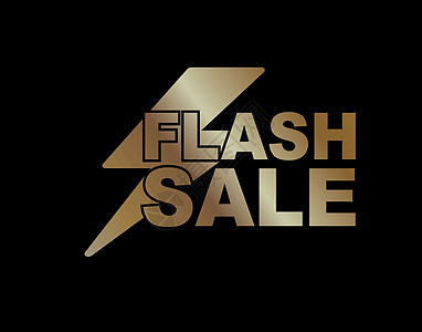 带有拇指 ico 的渐变金字 FLASH SALE图片