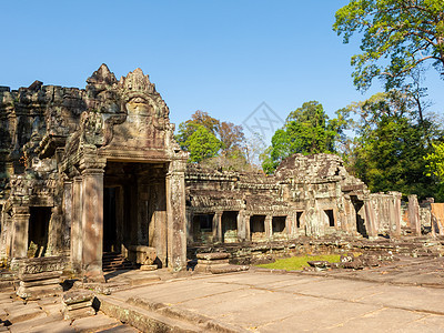 Preah Khan寺庙门廊 柬埔寨暹粒图片