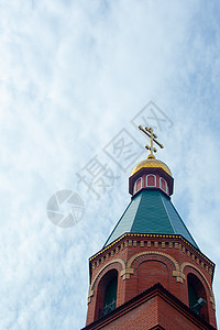 教堂屋顶和圆顶信仰宗教天空建筑学大教堂地标建筑上帝基督旅行图片