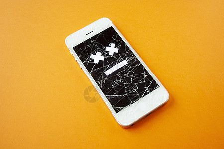 碎石破碎的智能手机电子维修创造力服务碰撞粉碎技术屏幕玻璃工具图片