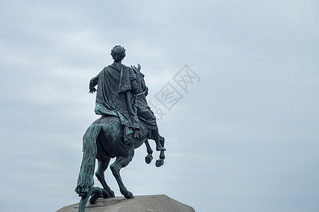 彼得一世大纪念碑历史雕像骑兵建筑学马术花岗岩正方形旅行骑手天空国家城市图片