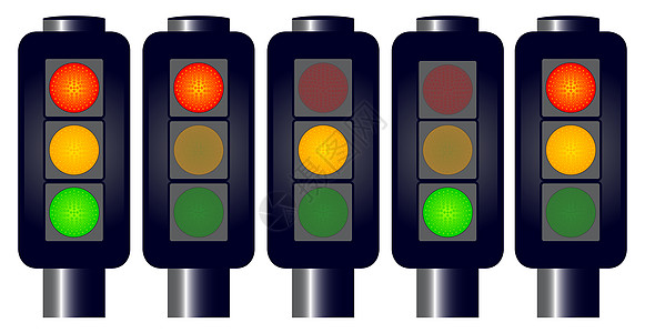 交通灯灯路标运输绿灯白色绘画停车二极管艺术品警告艺术图片