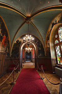 德拉钦堡城堡走廊 德国科尼格斯温特图片