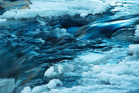 冬季冷冻河流详情图片