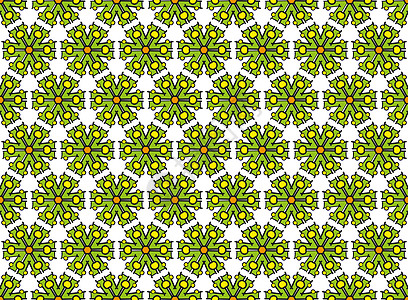 纺织绿色六角形抽象图案背景图片