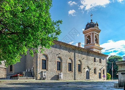 保加利亚普罗夫迪夫市的圣母玛莉东东正教教堂地区城市旅游历史废墟旅行地标教会大教堂中心图片