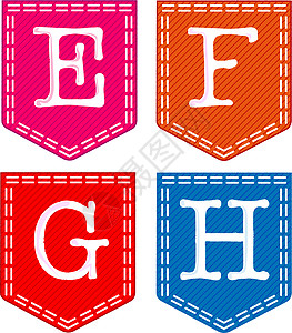 字母 E F G H图片