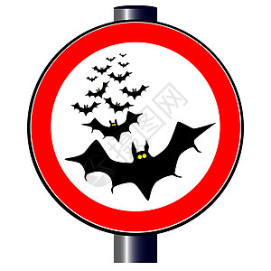 蝙蝠灯交通标志图片