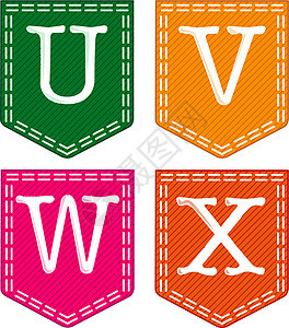 四个字母 U V W X图片