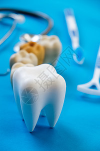 牙科牙医卫生背景健康乐器牙线蓝色牙刷器材诊所矫正治疗药品背景图片