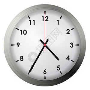 模拟金属壁时钟圆形白色滴答数字商业圆圈手表工作办公室金属图片