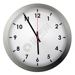 模拟金属壁时钟金属小时时间商业滴答办公室手表圆形圆圈白色图片
