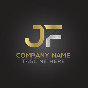 创意字母 JF 标志设计矢量模板 初始连接字母 JF 标志设计标识网络营销主义者公司极简咨询链接金融商业背景图片
