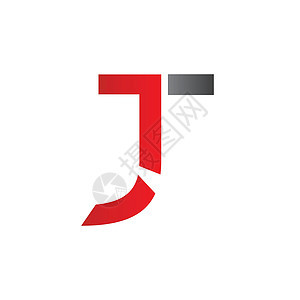 创意字母 JT 标志设计矢量模板 初始链接字母 JT 徽标设计主义者公司首都标识建造网络技术品牌商业营销背景图片