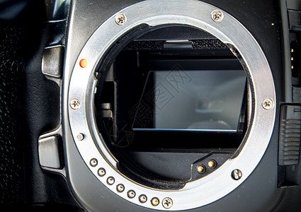 SLR 照相机身金属刺刀镜头无透镜框架镜片技术摄影照片快门身体单反电影黑色图片