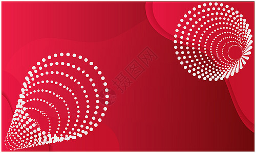 抽象红色背景上圆圈的 3d 插图辉光墙纸创造力派对圆形推介会庆典运动乐趣惊喜图片