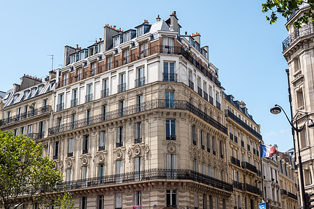 法国巴黎法属传统豪斯曼建筑(法国巴黎)图片