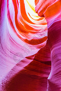 附近纳瓦霍保护区的羚羊峡谷曲线地标风景沙漠石头阳光阴影砂岩地质学侵蚀图片