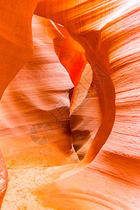 附近纳瓦霍保护区的羚羊峡谷旅行橙子旅游侵蚀阴影阳光洞穴砂岩岩石石头图片
