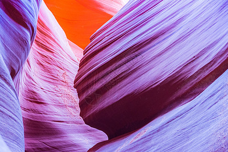 附近纳瓦霍保护区的羚羊峡谷洞穴沙漠曲线风景阳光侵蚀石头砂岩地质学岩石图片
