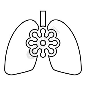 吃肺概念支气管炎攻击传染性病原细菌危害疾病微生物支气管生物图片