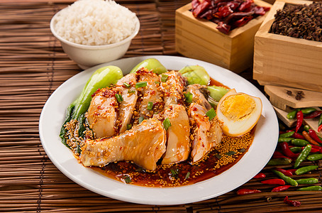 麻辣鸡烹饪用餐蒸汽辣椒餐厅鸡腿蔬菜食物午餐图片