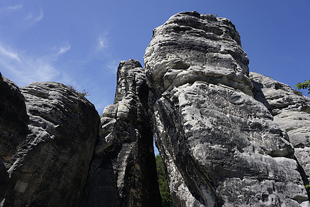 瑞士萨克森Neurathen城堡令人印象深刻的岩石形成图片