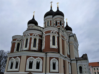 塔林亚历山大·内夫斯基大教堂旁观图片