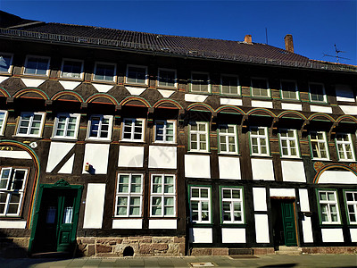 Einbeck市古老的房屋图片