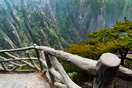 中国安徽黄山山的走道图片