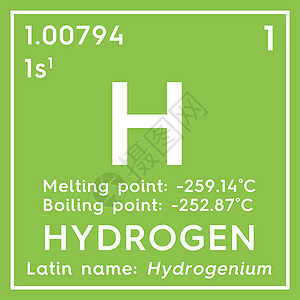 氢 其他非金属 3D插图3d化学化学品渲染原子质量立方体电子正方形符号图片