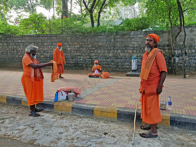 印度2019年12月11日 街头Sadhus I图片