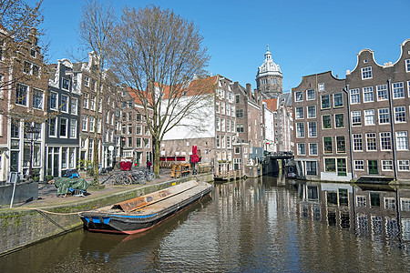 与荷兰一起从阿姆斯特丹到荷兰的城市风景图片