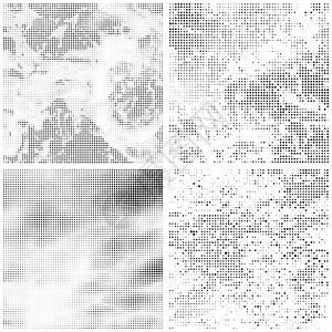 半色调图案 点集 白色背景上的虚线纹理 覆盖 Grunge 模板 遇险线性设计剪贴簿乐趣装饰品运动横幅流行音乐专辑苦恼卡通片框架图片