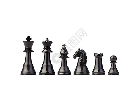 白色背景上分离的象棋元件领导团队棋盘竞赛骑士商业团体领导者木板战略图片