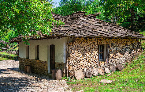 保加利亚Etar 建筑工程人文地理综合体历史树木栅栏人种学传统村庄假期建筑博览会植物图片