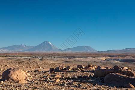 京打马尼火山阿塔卡马沙漠 智利 安第斯 南美 美丽的景色和风景山谷天空沙漠岩石山脉编队旅游国家日落旅行背景