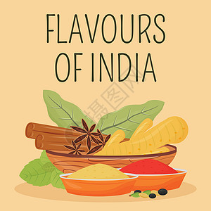 印度香料卡内拉调味料高清图片