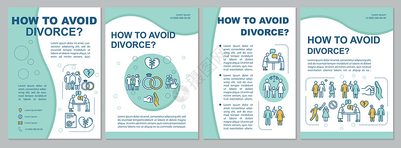 如何避免离婚宣传册模板成套帮助推介会心理图表打印插图文档报告夫妻图片