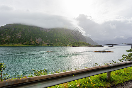 挪威洛福滕群岛大西洋道路(亚特兰太河谷) 草原 山地和峡湾等美丽的扫描风景图片