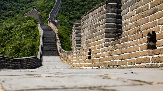 中国的一座空旷长城图片