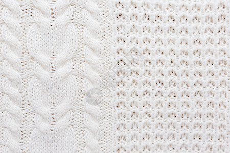 抽象针织的背景 羊毛白色毛衣质地 针织图案的特写图片队列宏观材料织物衣服编织套衫纺织品羊绒平行线图片