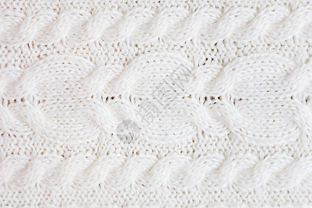 抽象针织的背景 羊毛白色毛衣质地 针织图案的特写图片纺织品平行线衣服套衫编织队列羊绒织物宏观材料图片