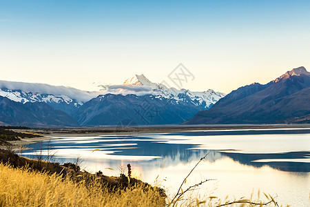 国家公园 新西兰 大洋洲蓝色冰川公吨旅行顶峰国家公园旅游天空风景图片
