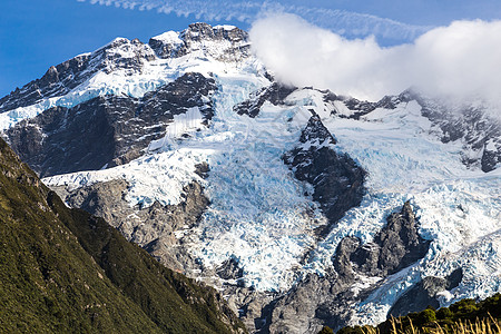 国家公园 新西兰 大洋洲天空国家公园公吨旅行风景旅游顶峰冰川蓝色图片