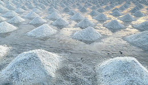 泰国的盐养殖场 有机海水盐 Eva精盐擦洗薄片海洋矿物氯化钠农场土地科学结晶图片