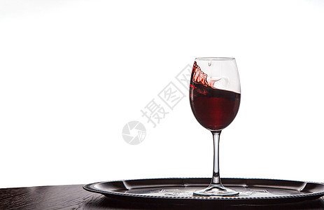 玻璃封口外溢红酒喷出液体派对行动高脚杯酒厂器皿生活水晶酒精图片