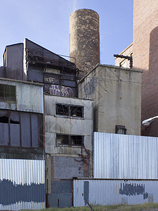 被遗弃的工业建筑和废弃工业建筑图片